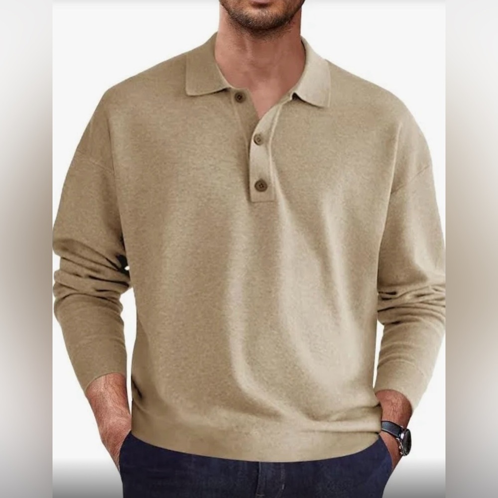 St. John’s Bay Legacy Polo knit pullover long sleeve collared sweater NEW size S